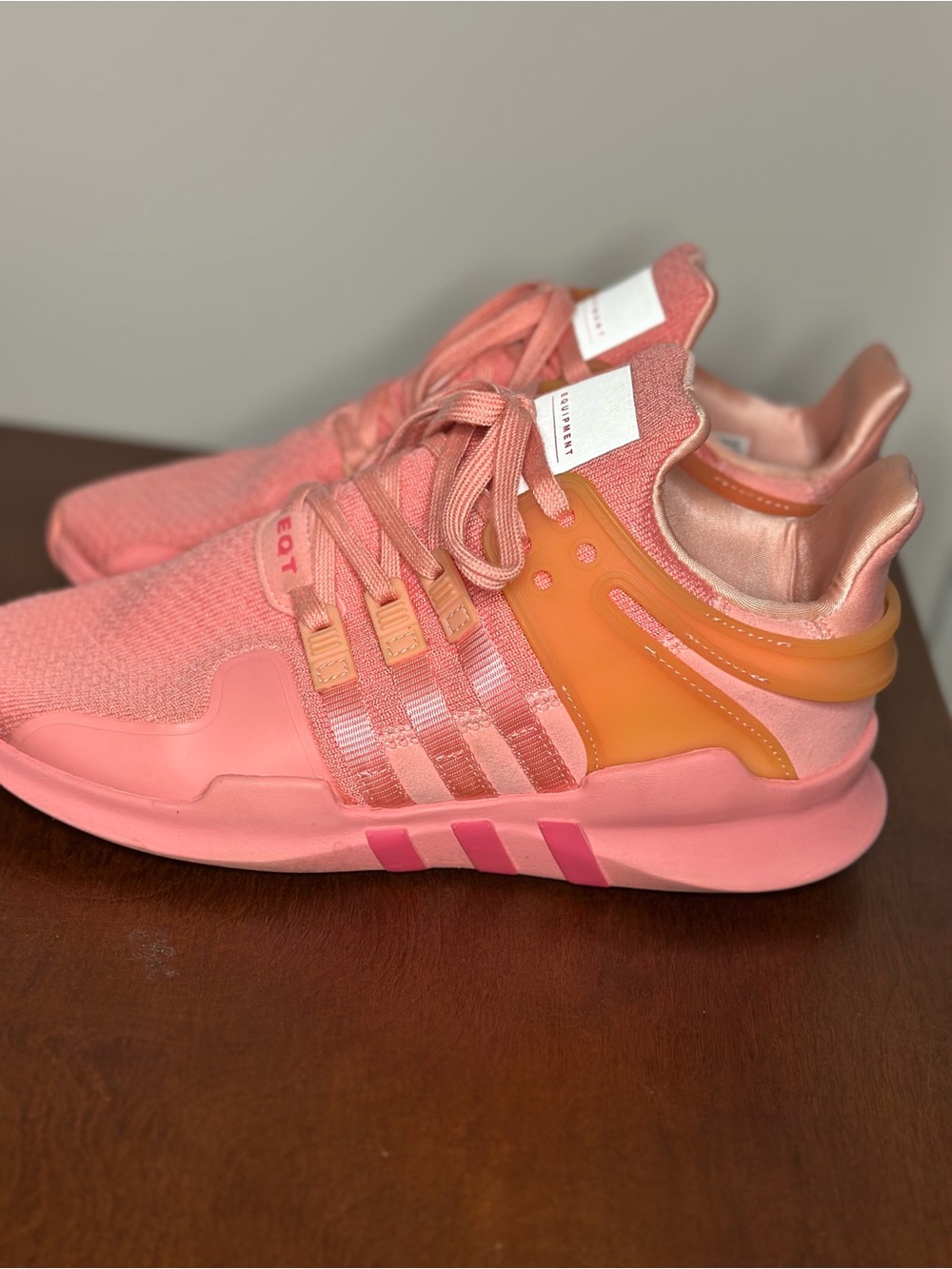 adidas Women’s Pink Coral and Peach Sneakers